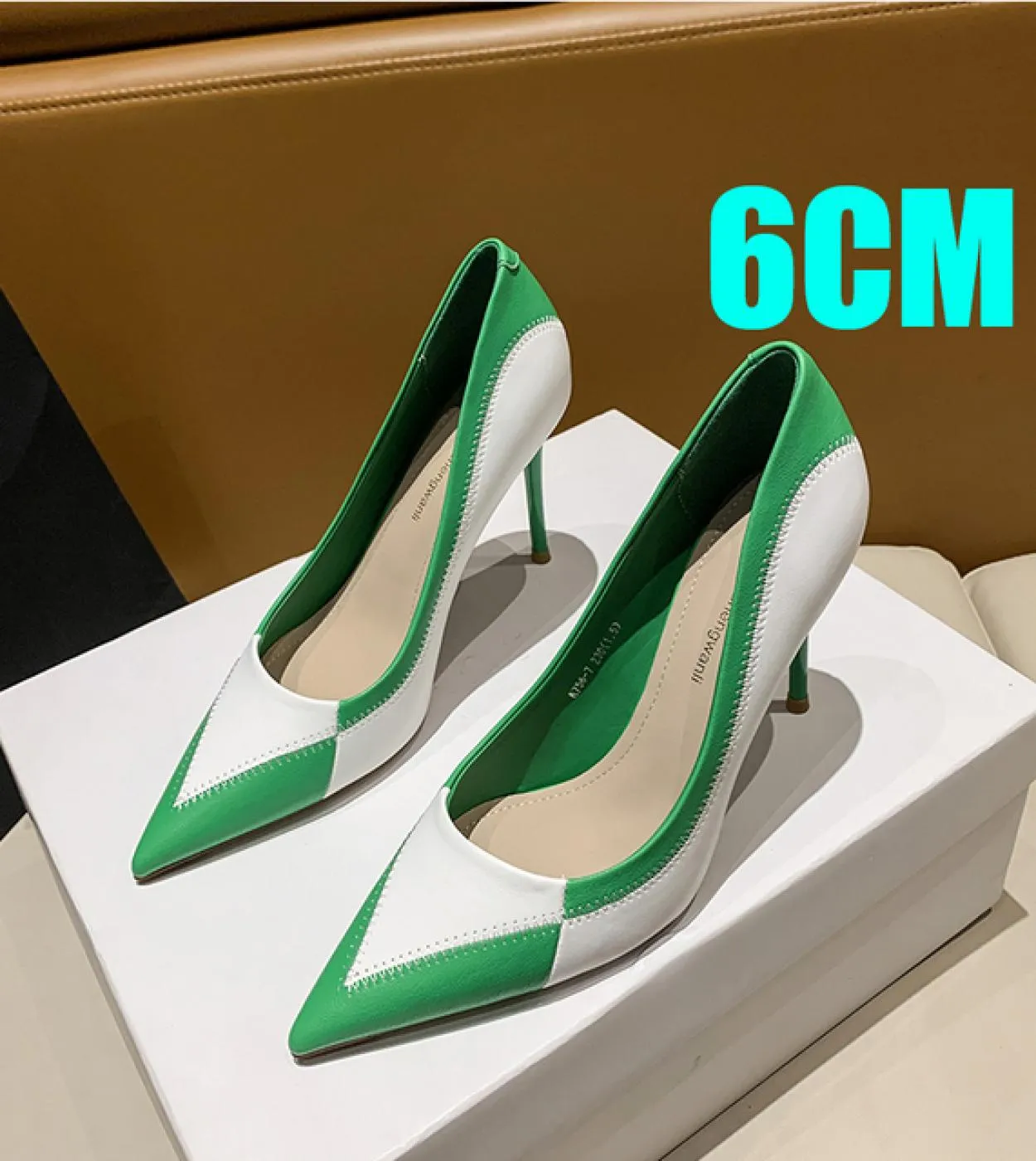 2022 Primavera Autunno Nuove Donne di Modo Tacchi Alti A Spillo 6 cm E 9 cm Scarpe A Punta Scarpe Da Donna Del Partito di Modo d