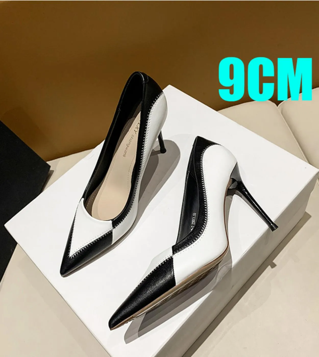 2022 Primavera Autunno Nuove Donne di Modo Tacchi Alti A Spillo 6 cm E 9 cm Scarpe A Punta Scarpe Da Donna Del Partito di Modo d