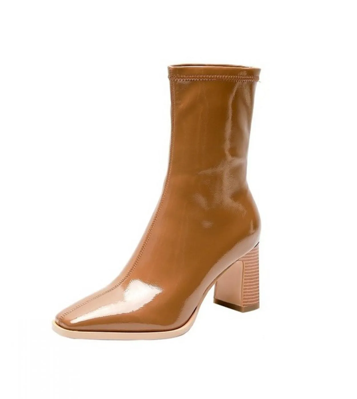 2022 stivali da donna alla moda stivali alti al ginocchio in vera pelle stivali da donna con tacco basso e punta tonda scarpe au