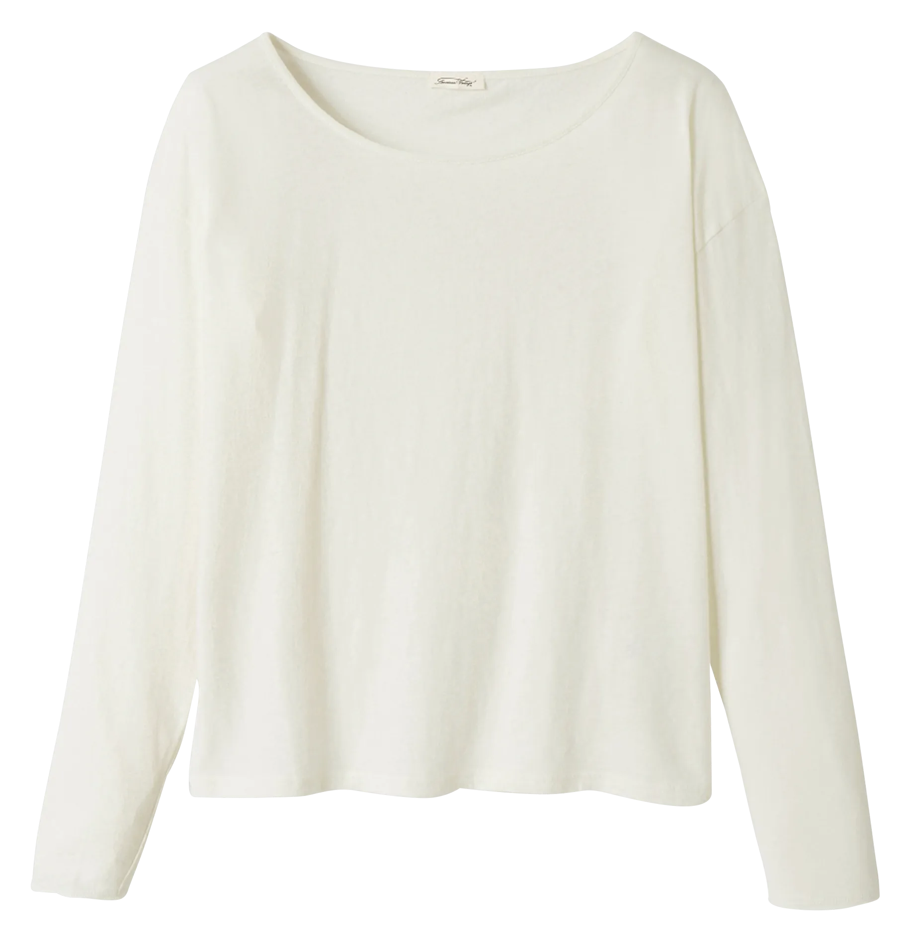  AMERICAN VINTAGE   AKSUN - T-shirt ampia in cotone con collo a barchetta | Bianco