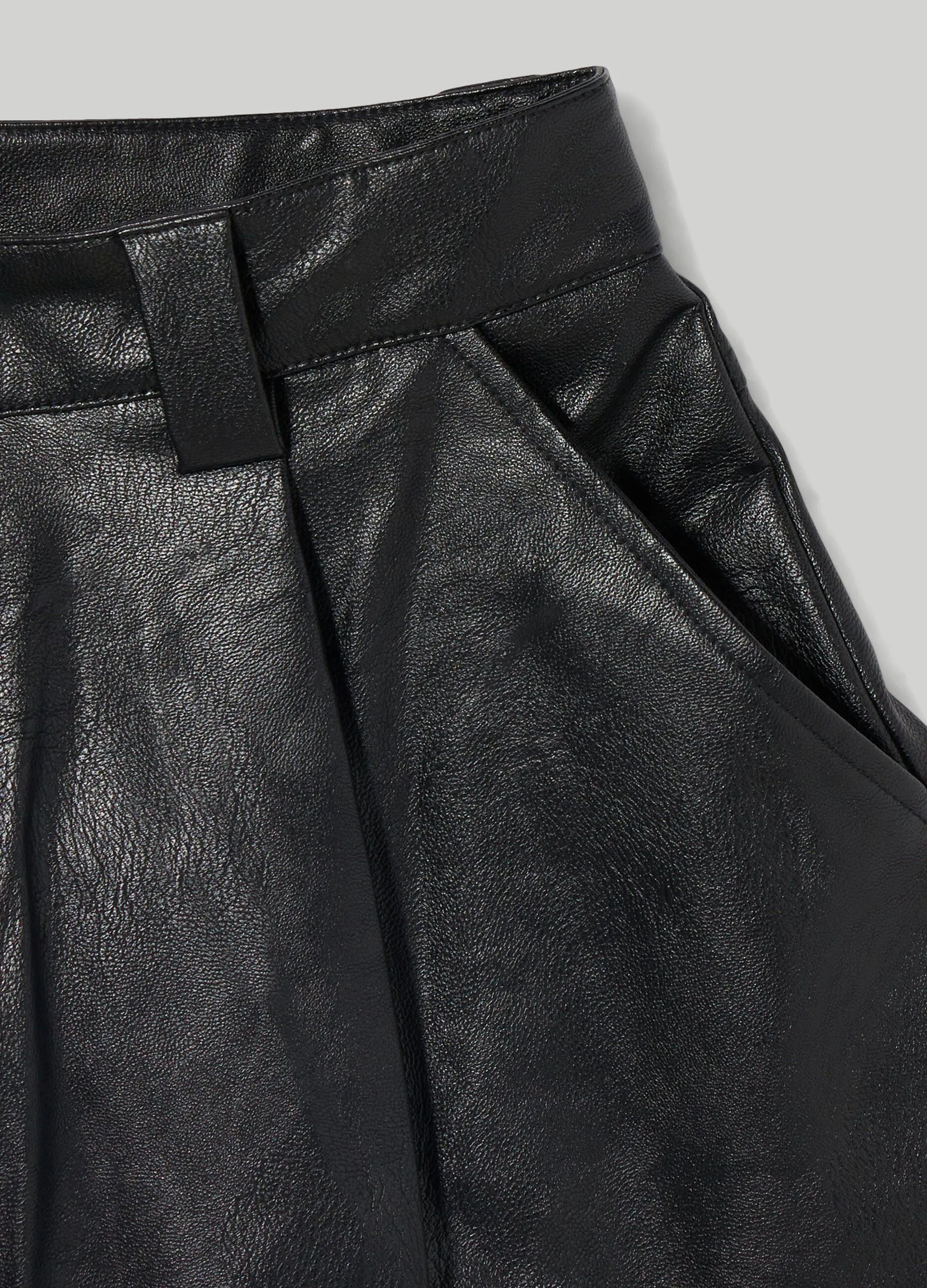 BLUKIDS  Shorts in finta pelle ragazza