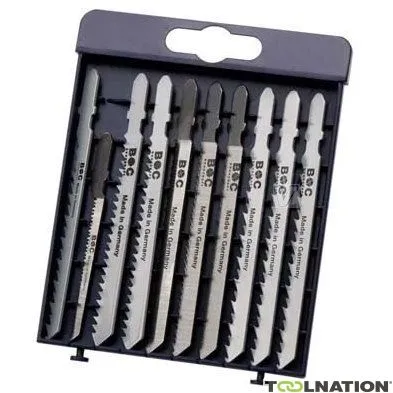 Bohrcraft 19901330010 Set di lame per seghetto alternativo st-w10 // 10 pezzi per legno