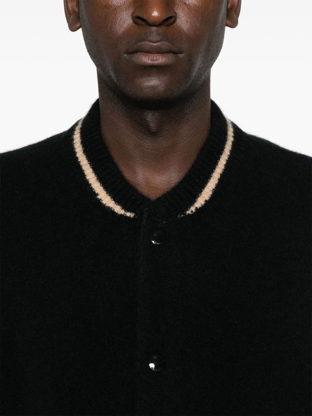 Bomber nero in cachemire