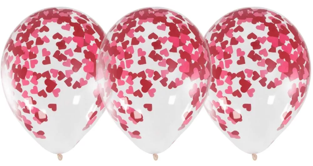 Bombola elio con palloncini San Valentino