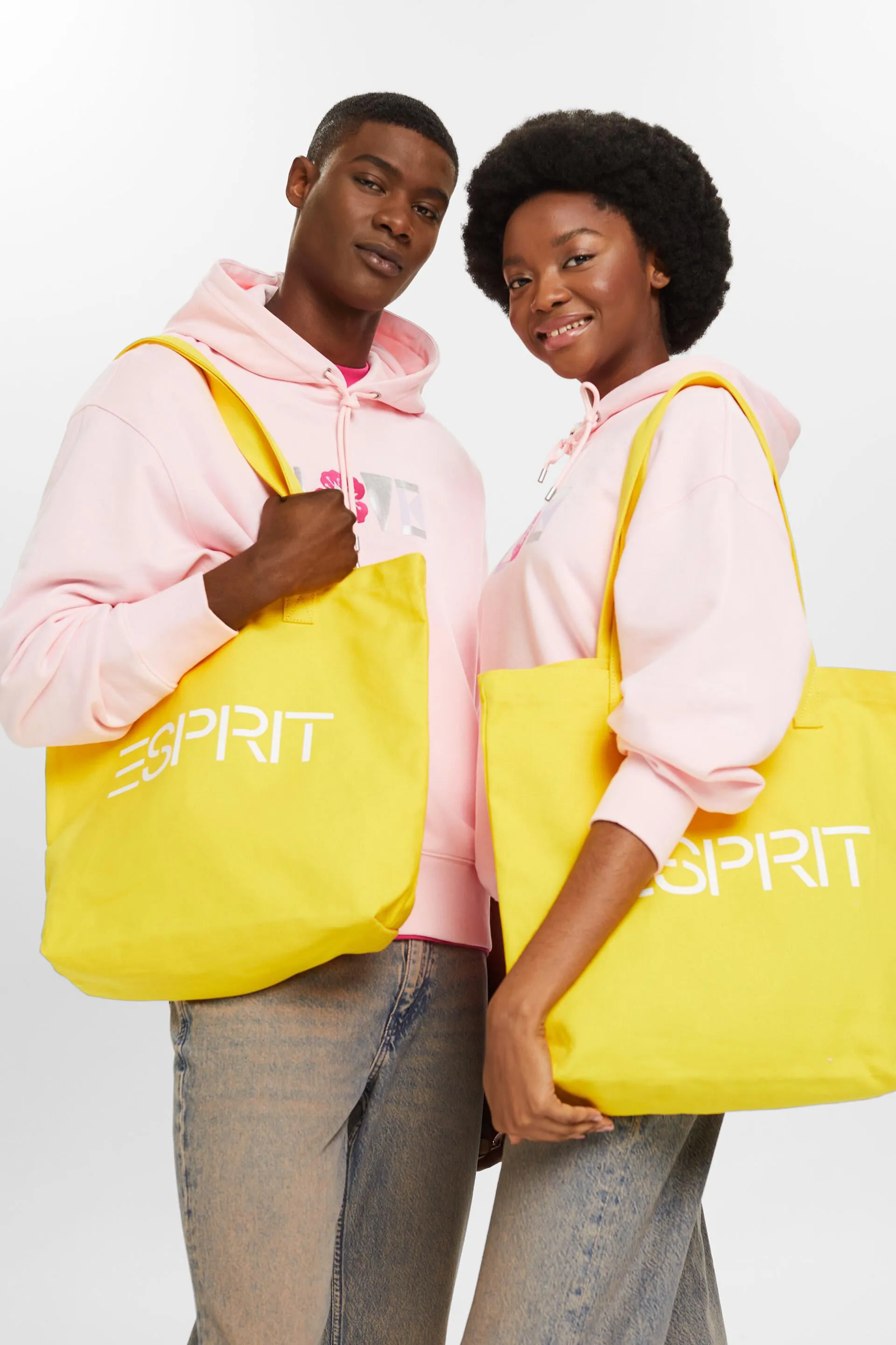 Borsa in tela con logo