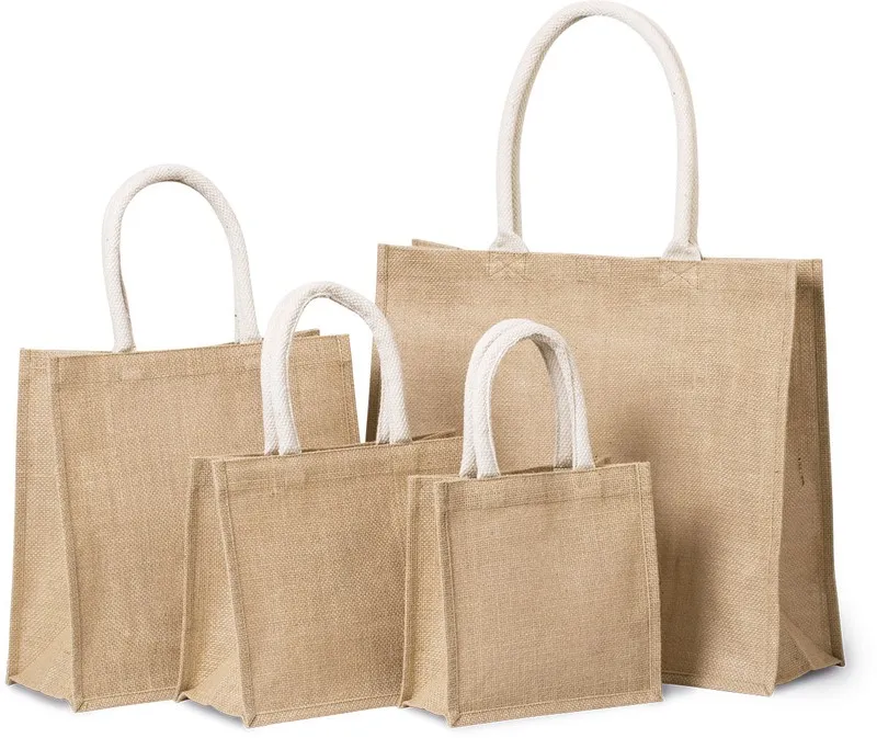 Borsa in tela di iuta, modello grande