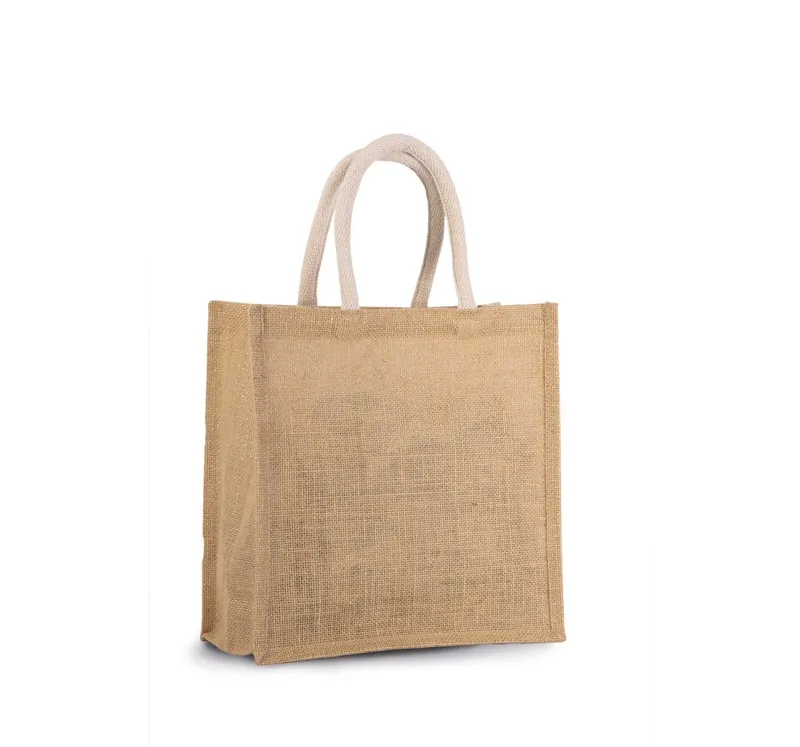 Borsa in tela di iuta, modello grande