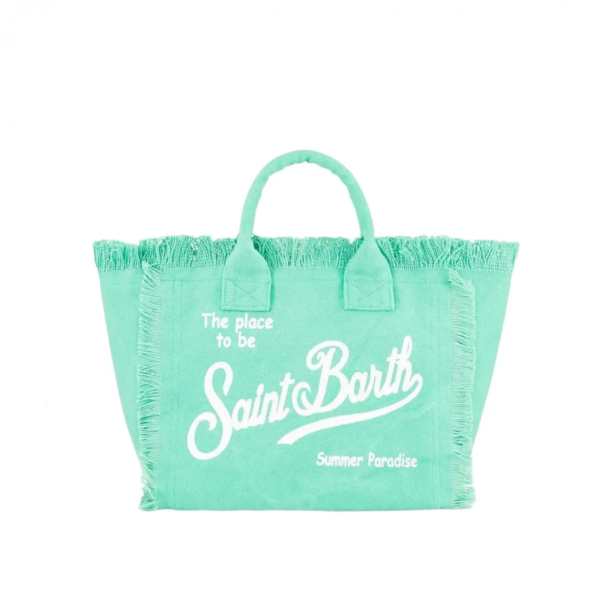 Borsa Vanity In Canvas Verde Acqua