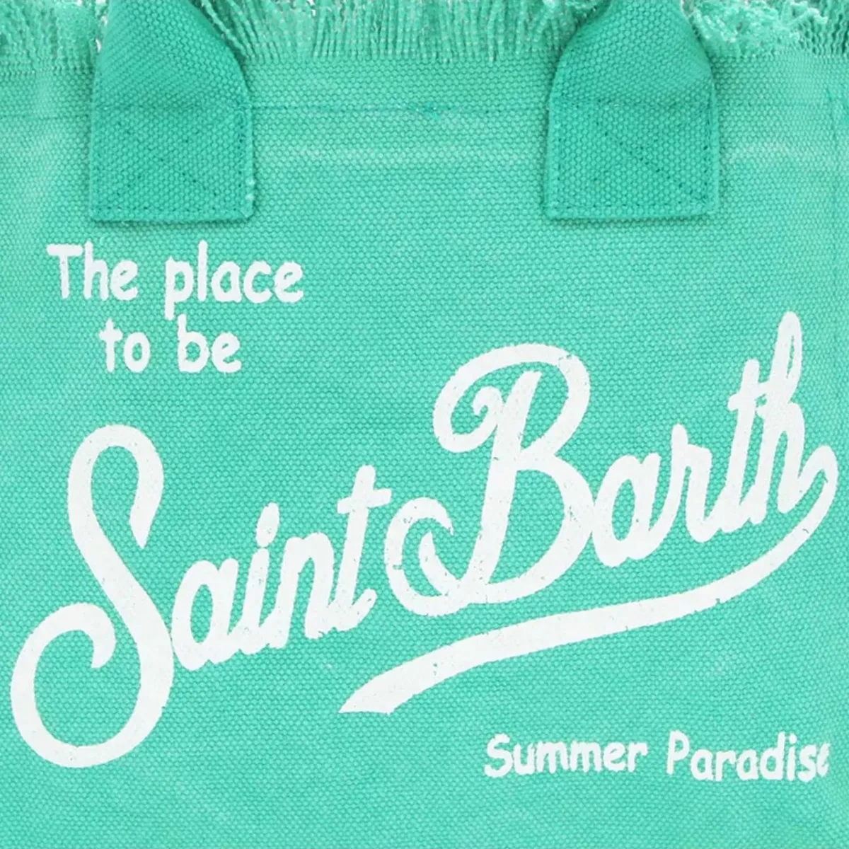 Borsa Vanity In Canvas Verde Acqua