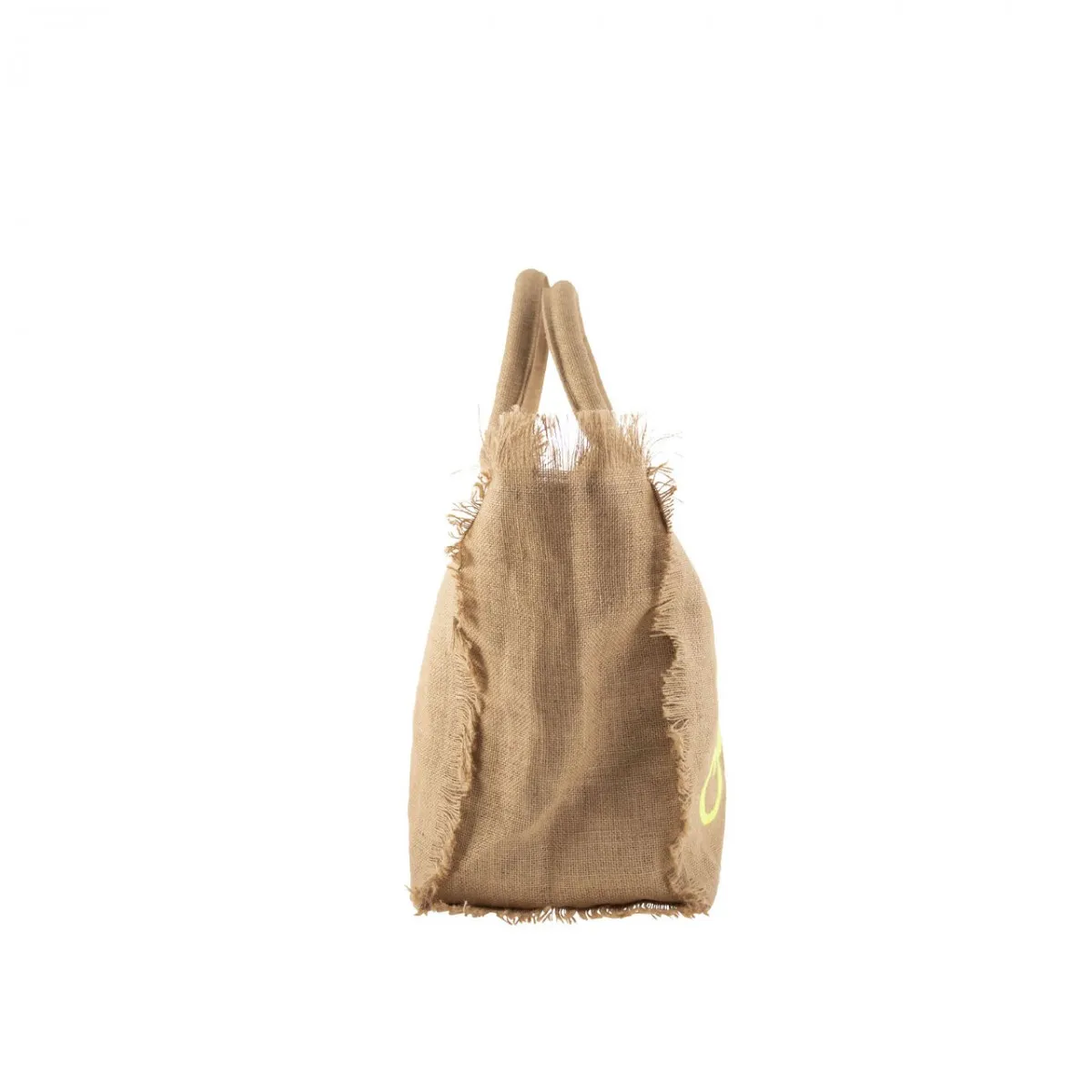 Borsa Vanity In Juta Con Ricamo