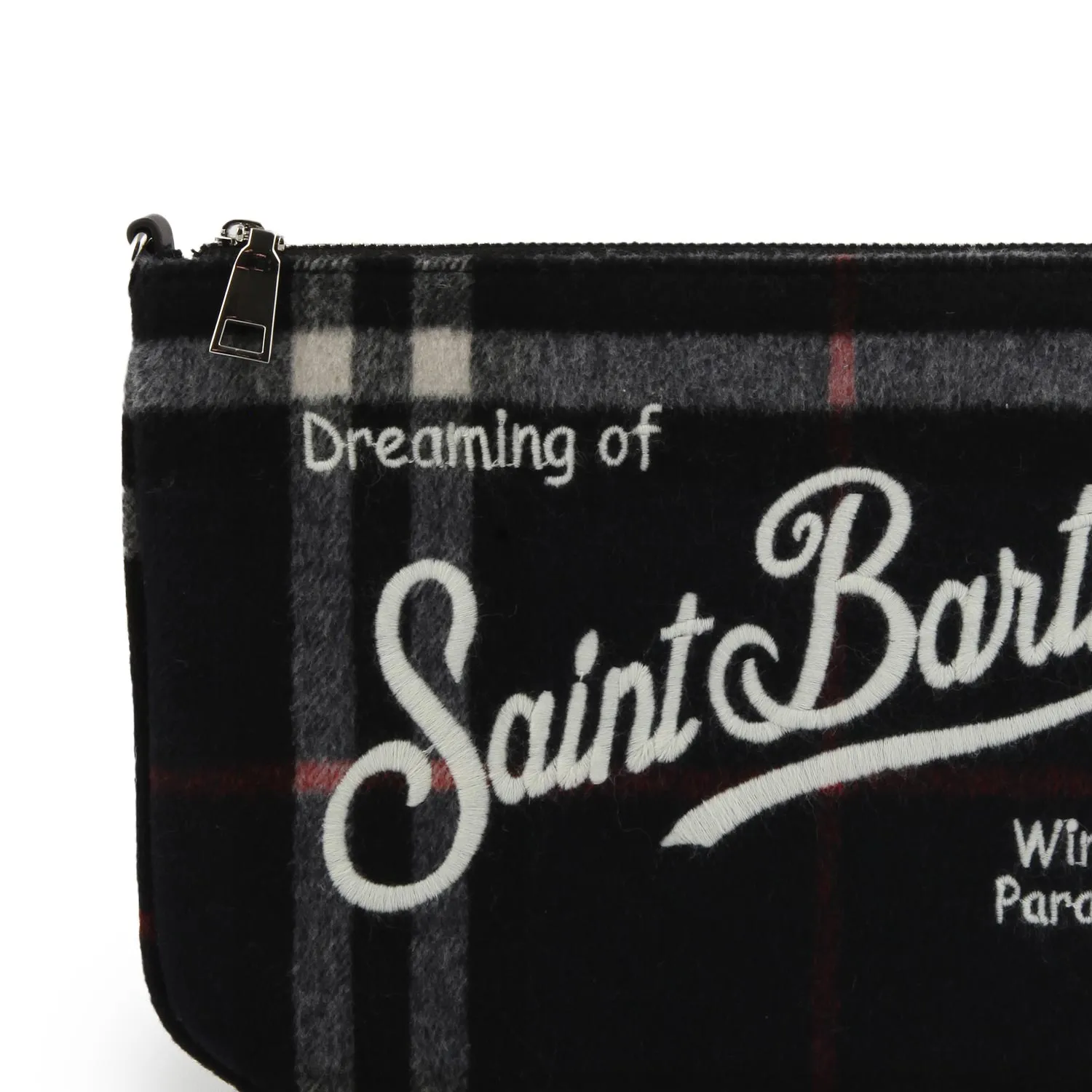 Borsetta A Mano Parisienne Tartan Big Blu Navy