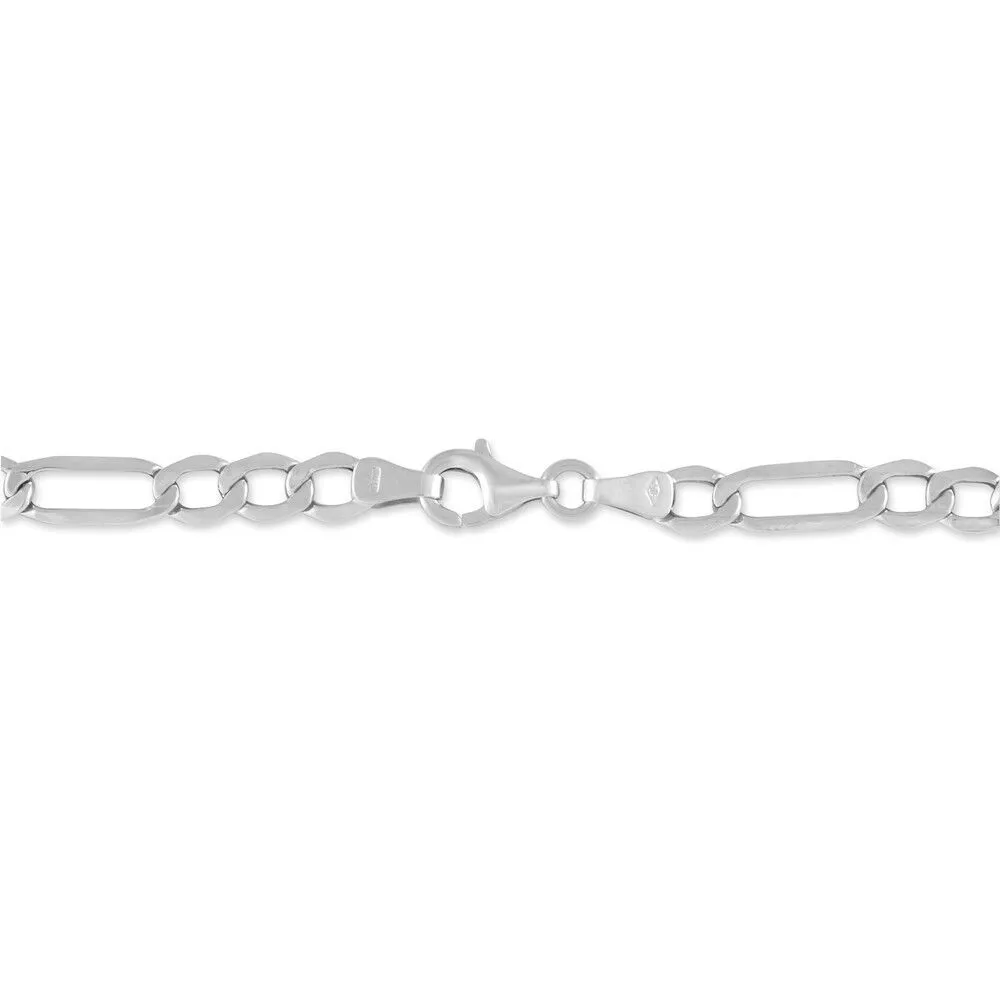Bracciale Catena Gentleman Argento Rodiato 925/1000 Maglia Alternata 1/3 1689258