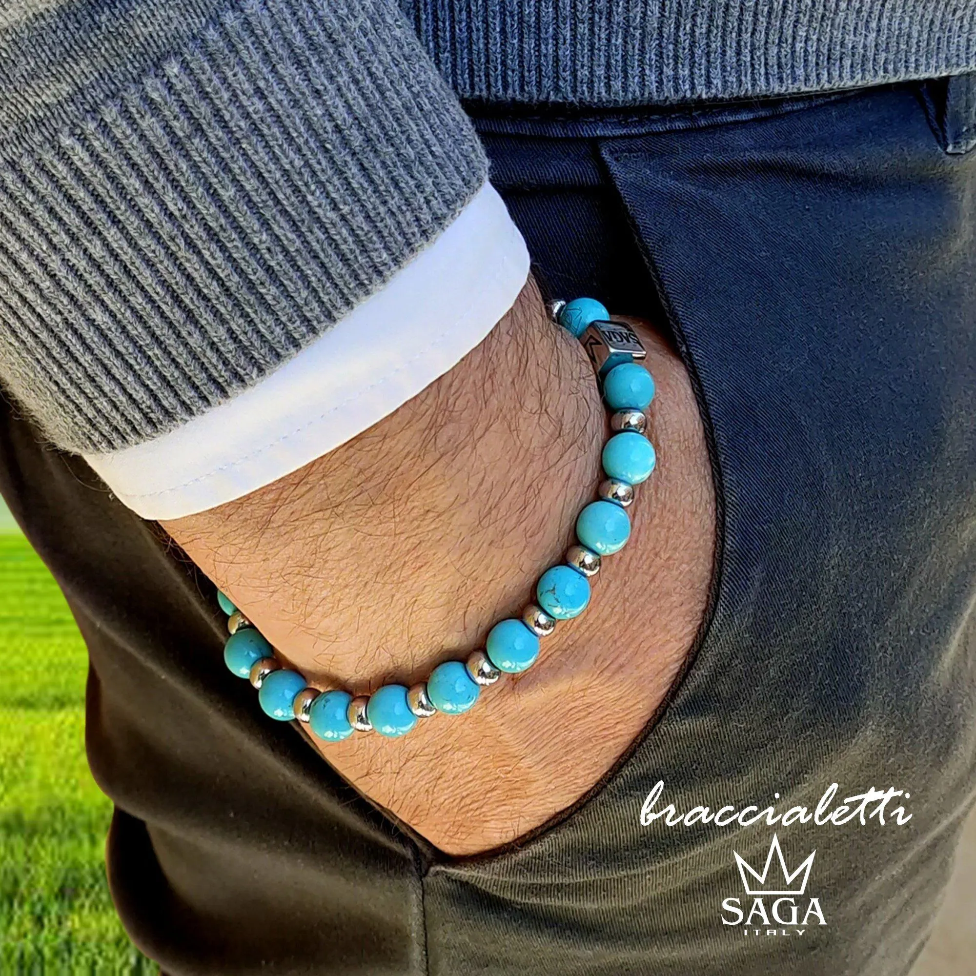 BRACCIALETTI SAGA PIETRA NATURALE BSP-01