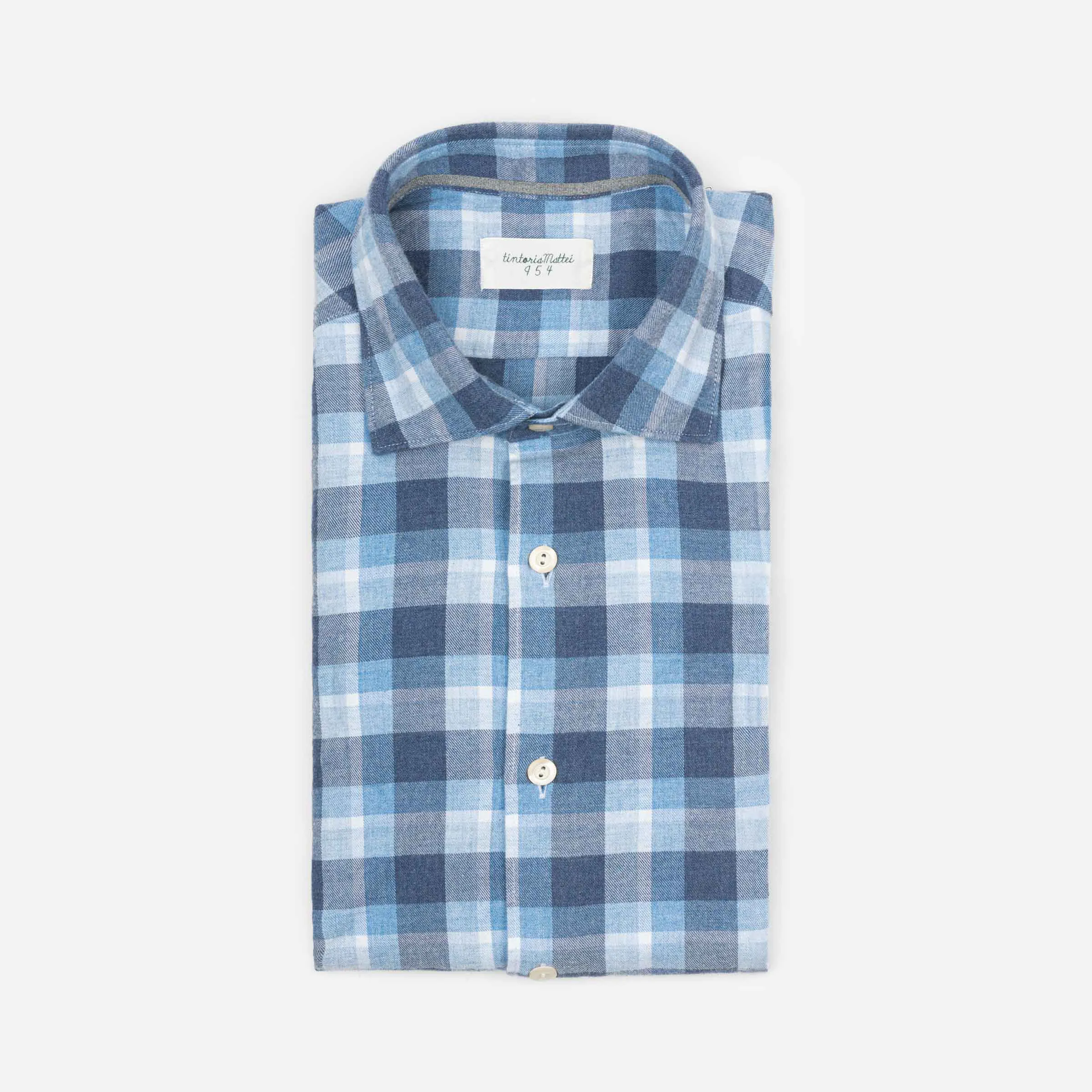 Camicia a quadri in cotone