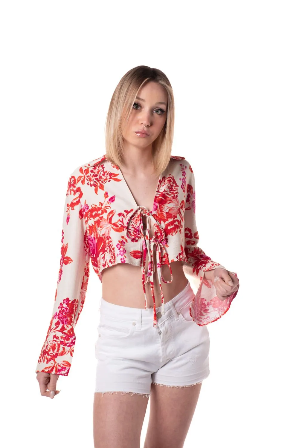 Camicia fantasia donna multi