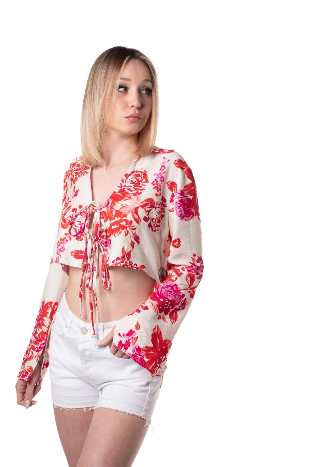 Camicia fantasia donna multi