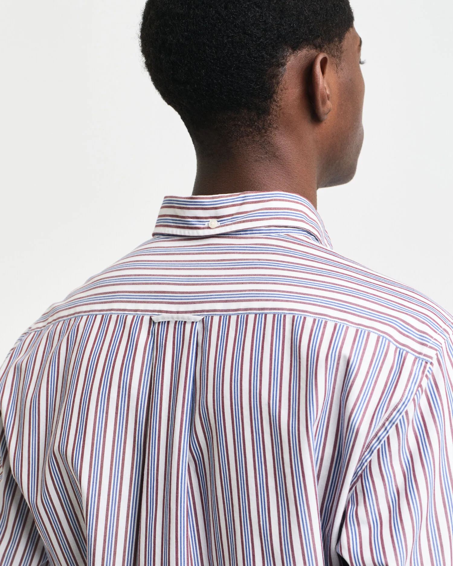 Camicia in popeline a righe regular fit    