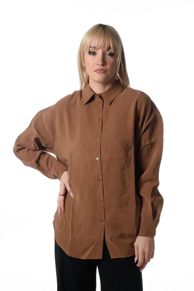 Camicia Iris Donna Marrone