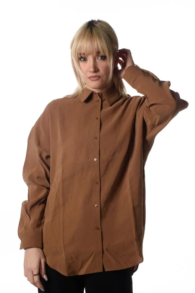 Camicia Iris Donna Marrone