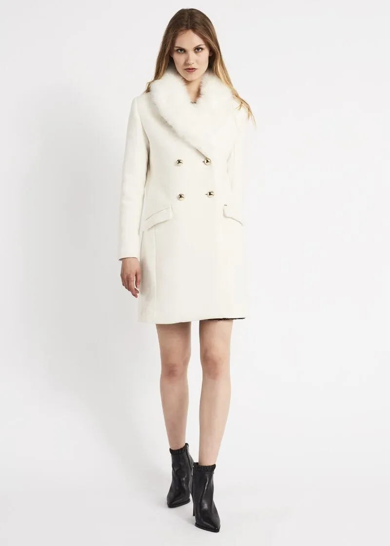 Cappotto con collo a scialle