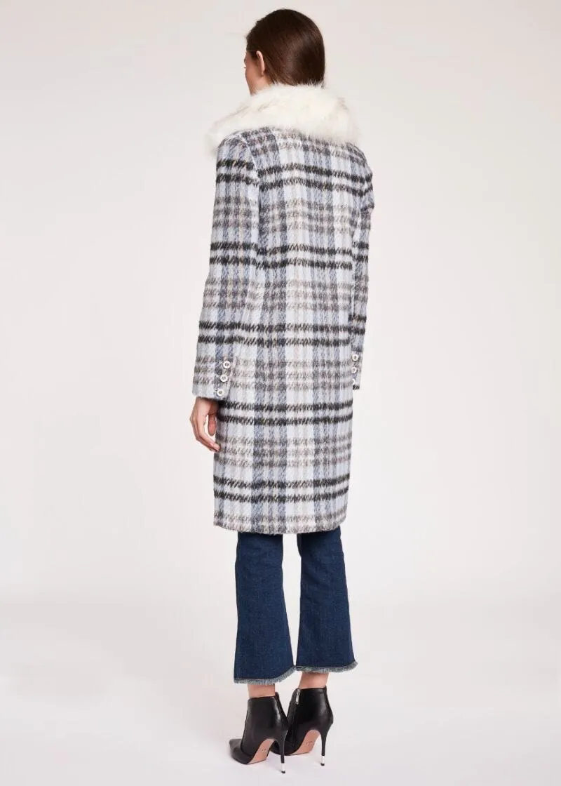 Cappotto con collo rimovibile
