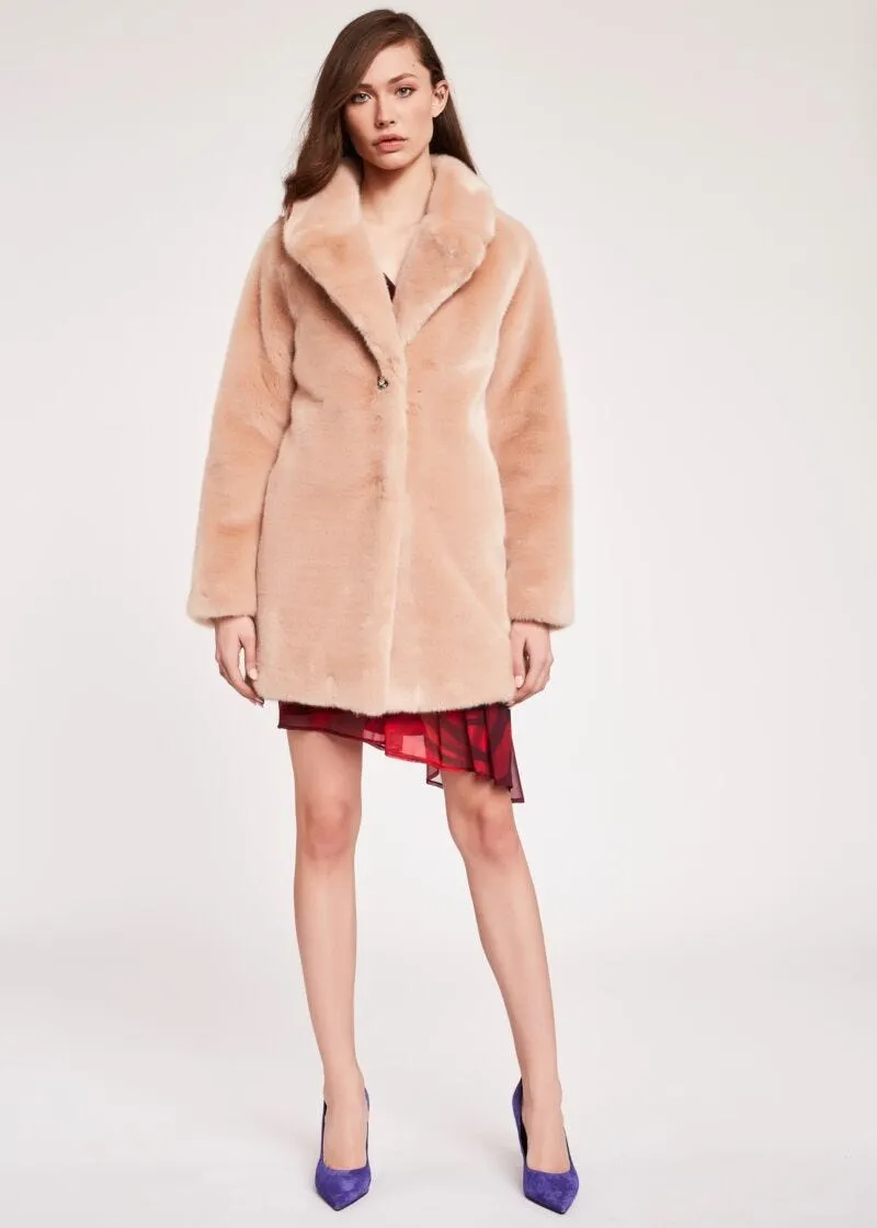 Cappotto effetto pelliccia