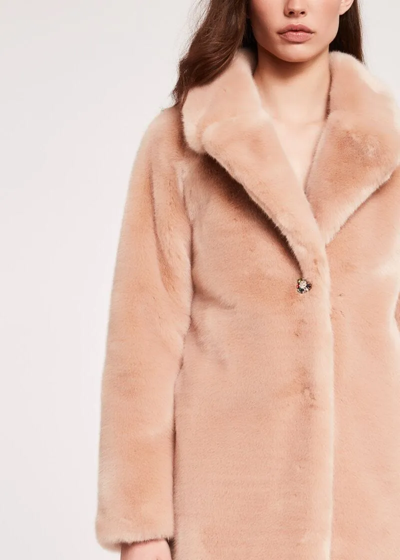Cappotto effetto pelliccia