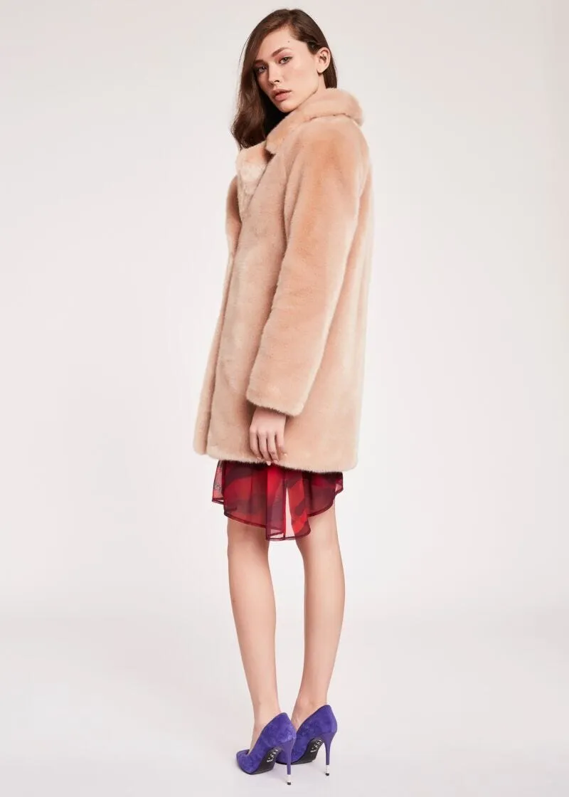 Cappotto effetto pelliccia