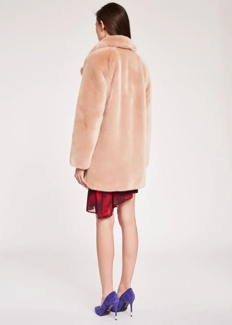 Cappotto effetto pelliccia