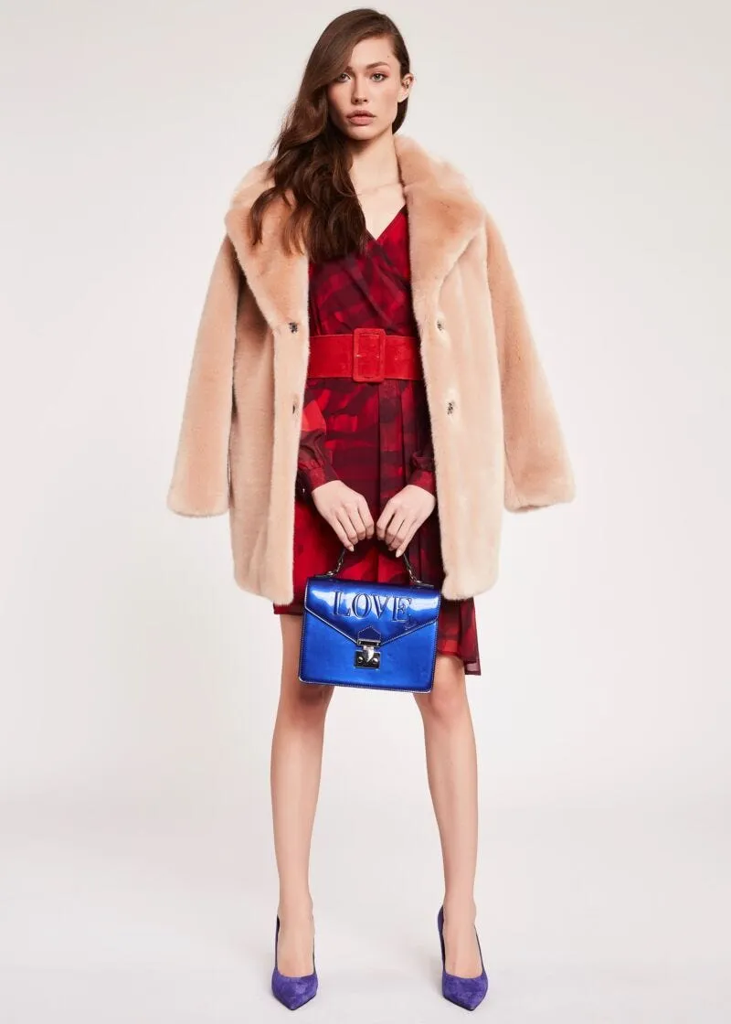 Cappotto effetto pelliccia