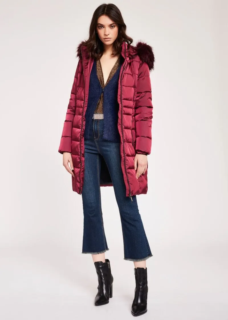 Cardigan effetto pelliccia