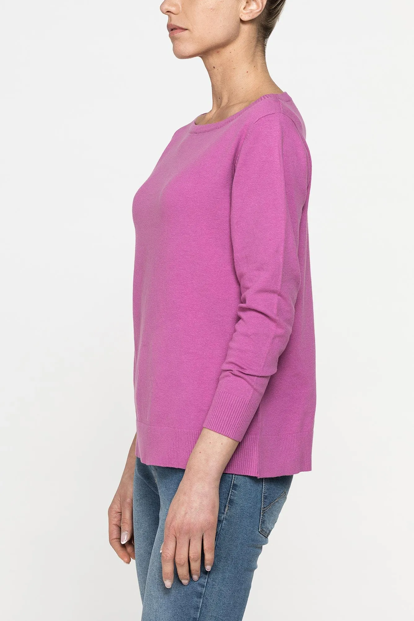 Carrera  ---------    ------------Maglia svasata con scollo a barchetta e manica tre quarti - Spring crocus