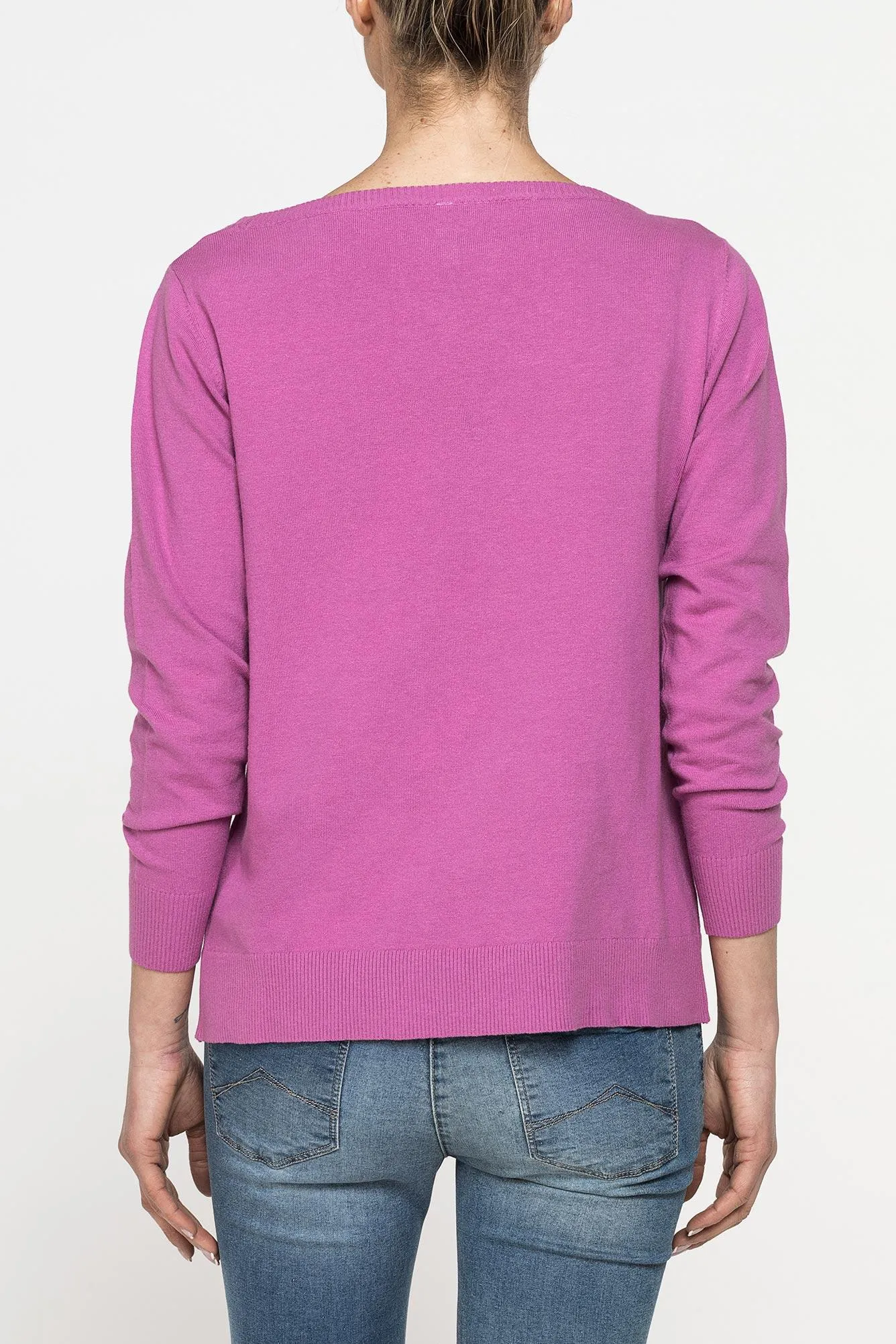Carrera  ---------    ------------Maglia svasata con scollo a barchetta e manica tre quarti - Spring crocus