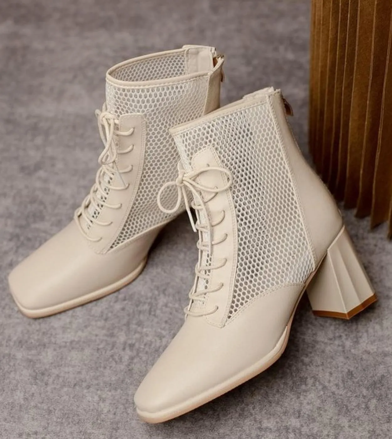 Cerniera in rete scava fuori scarpe singole traspiranti donna tacchi alti stivali fantastici 2022 nuovi stivali primavera estate