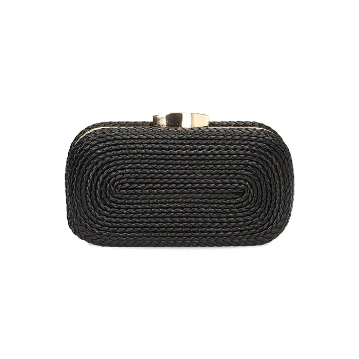 Clutch ovale nera