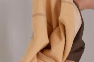Collant termico taglia grande, beige