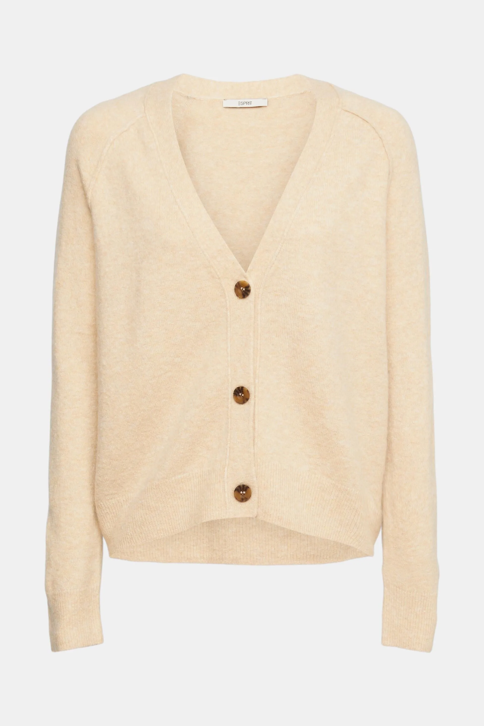 Con lana: cardigan con scollo a V