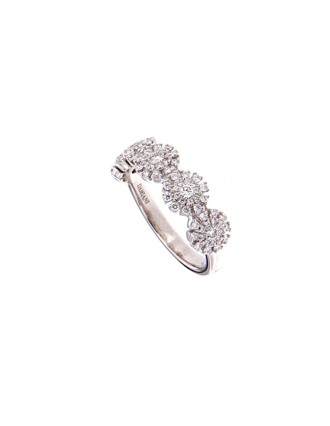 DAMIANI MARGHERITA ANELLO IN ORO BIANCO E DIAMANTI ct 0,52 - 20089281