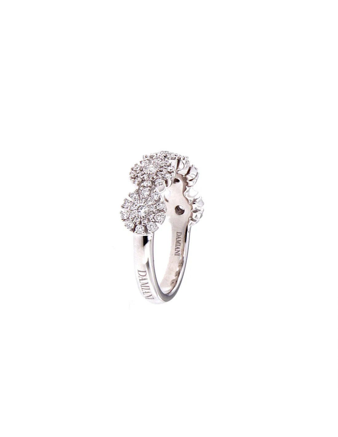 DAMIANI MARGHERITA ANELLO IN ORO BIANCO E DIAMANTI ct 0,52 - 20089281
