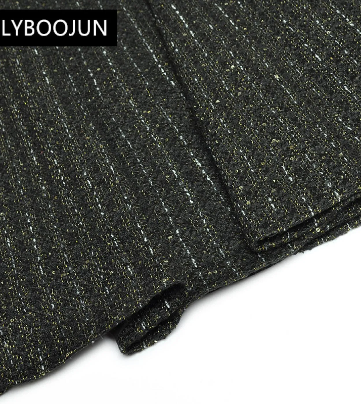 Designer Fashion Winter Woman Soprabito di lana nero con cintura Colletto con risvolto Fusciacche doppio petto Scintillante Casu