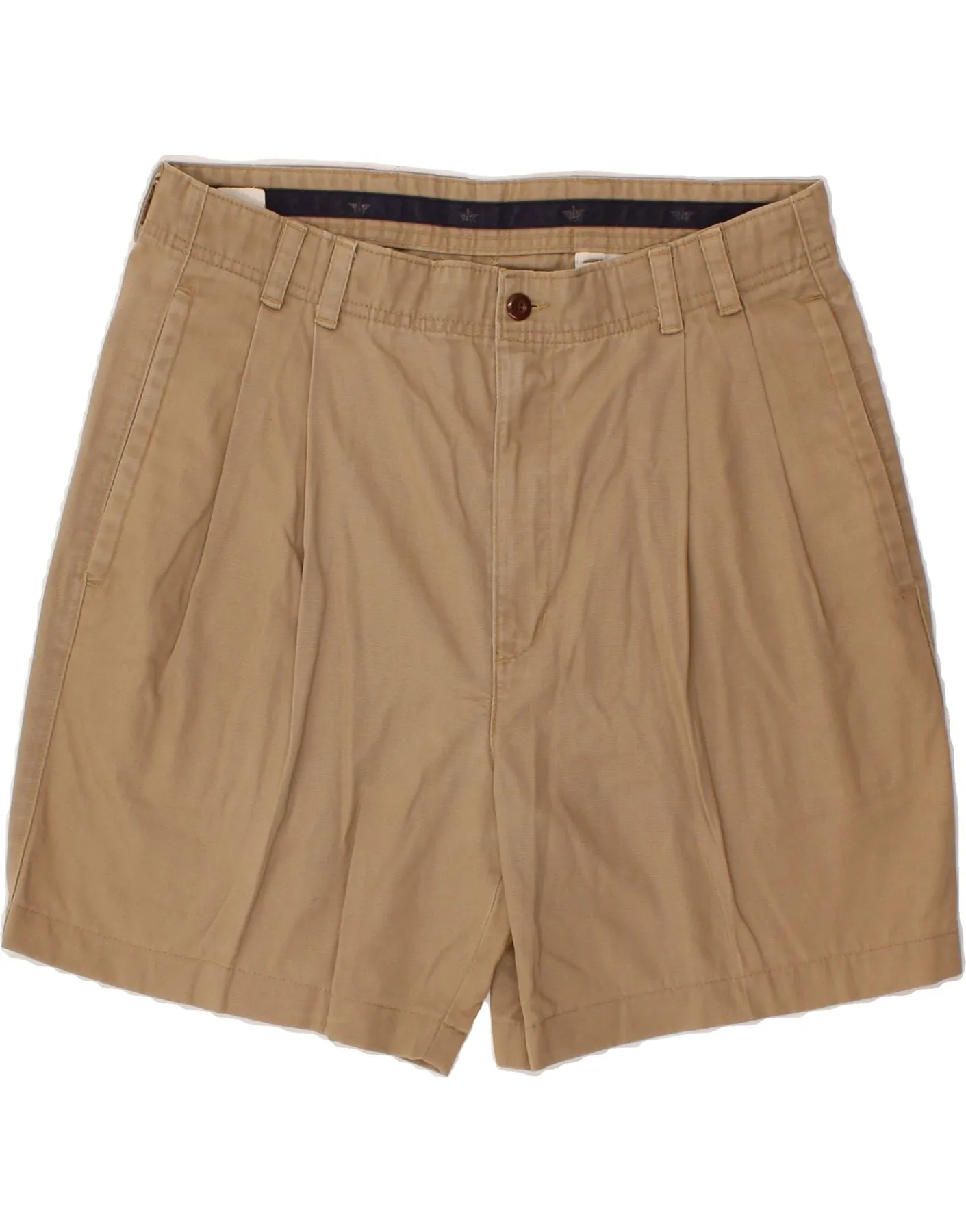 DOCKERS Mens Pegged Chino Shorts W34 Large Beige Cotton