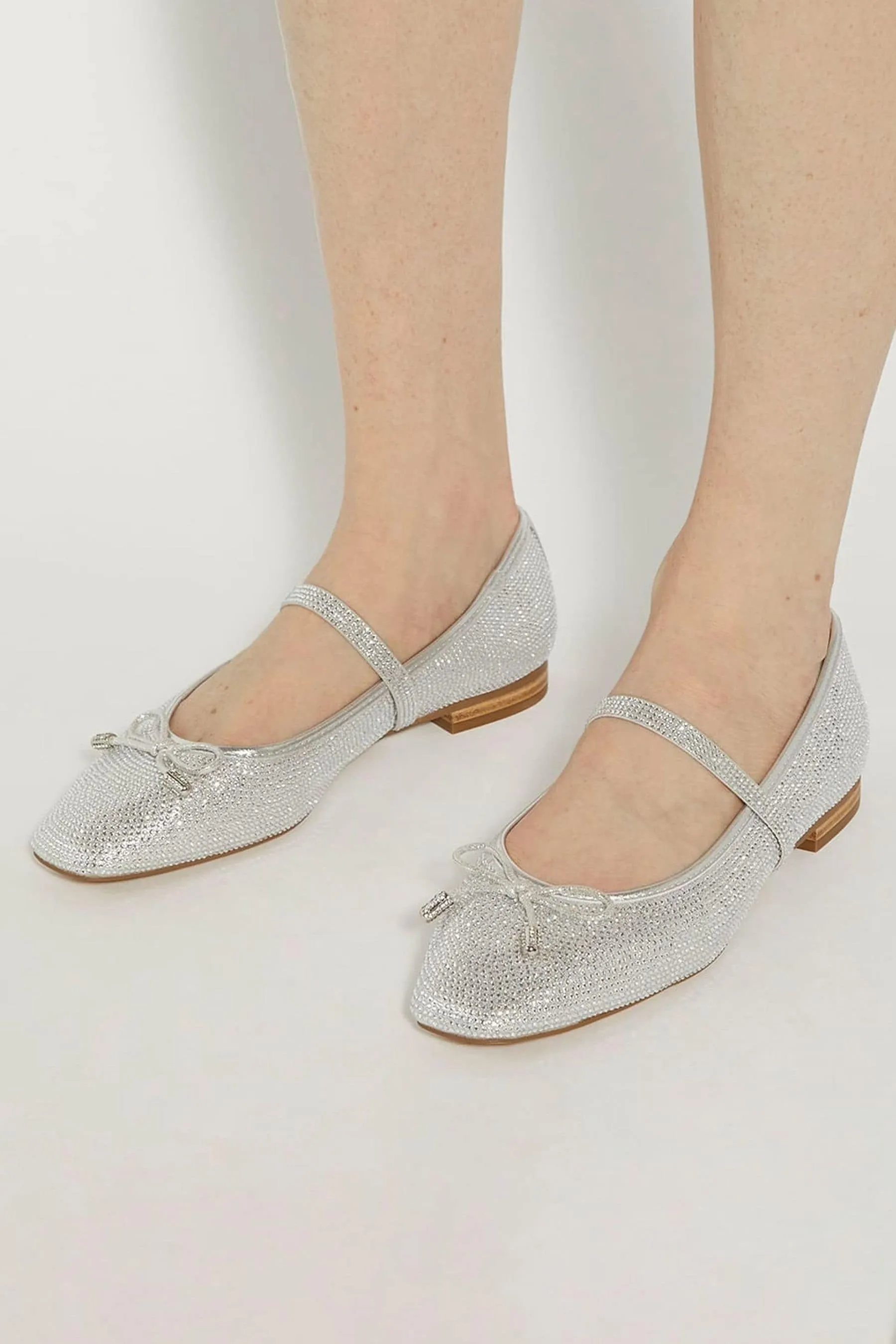 Dune London - Holly - Scarpe basse a ballerina Mary Jane decorata