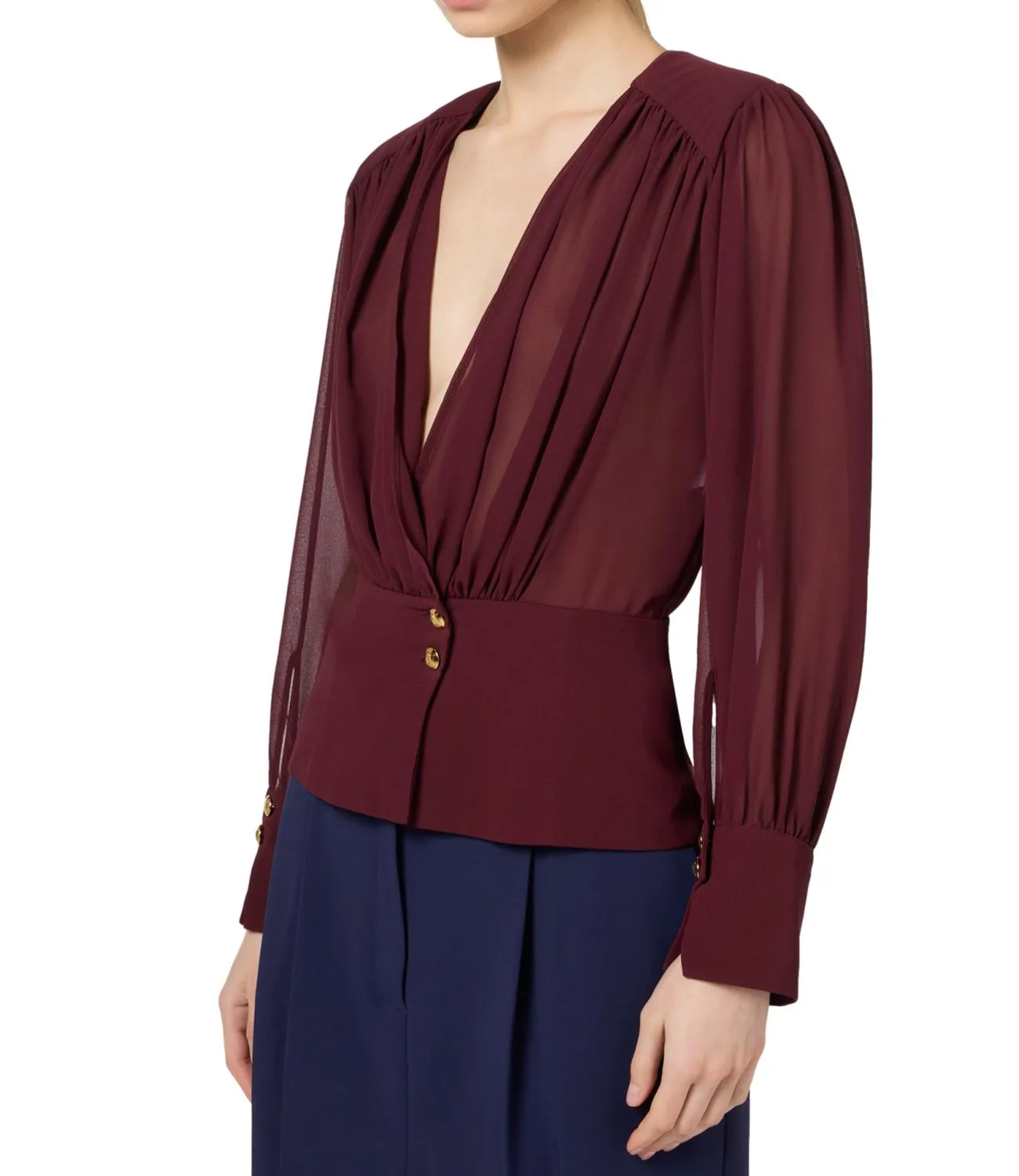 Elisabetta Franchi Elisabetta Franchi camicia rouge noir donna