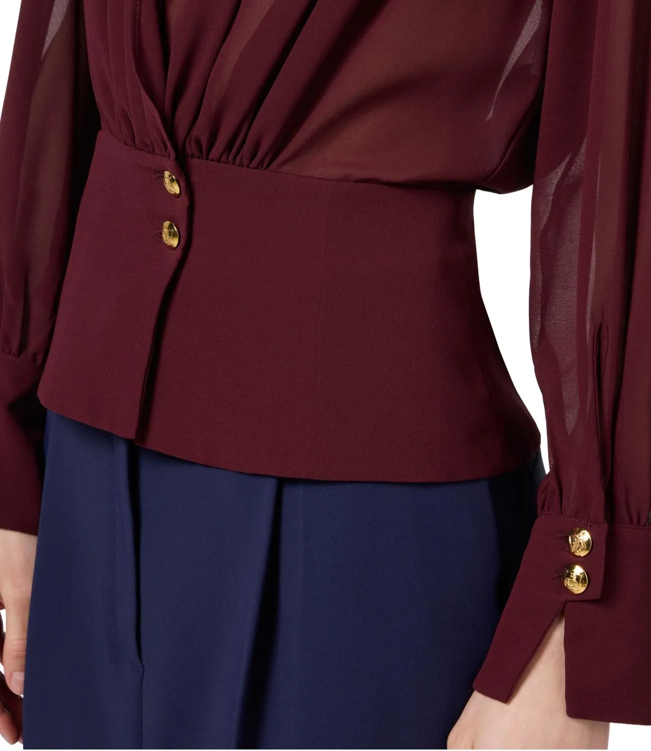 Elisabetta Franchi Elisabetta Franchi camicia rouge noir donna