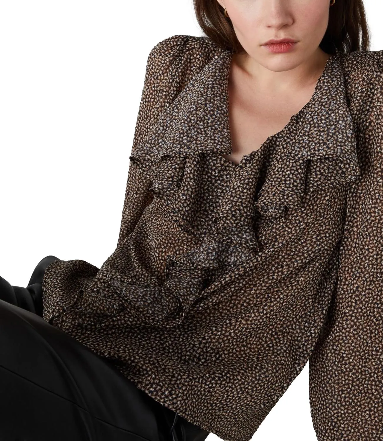 EMME MARELLA Emme Marella camicia GLASSA navy maculato donna