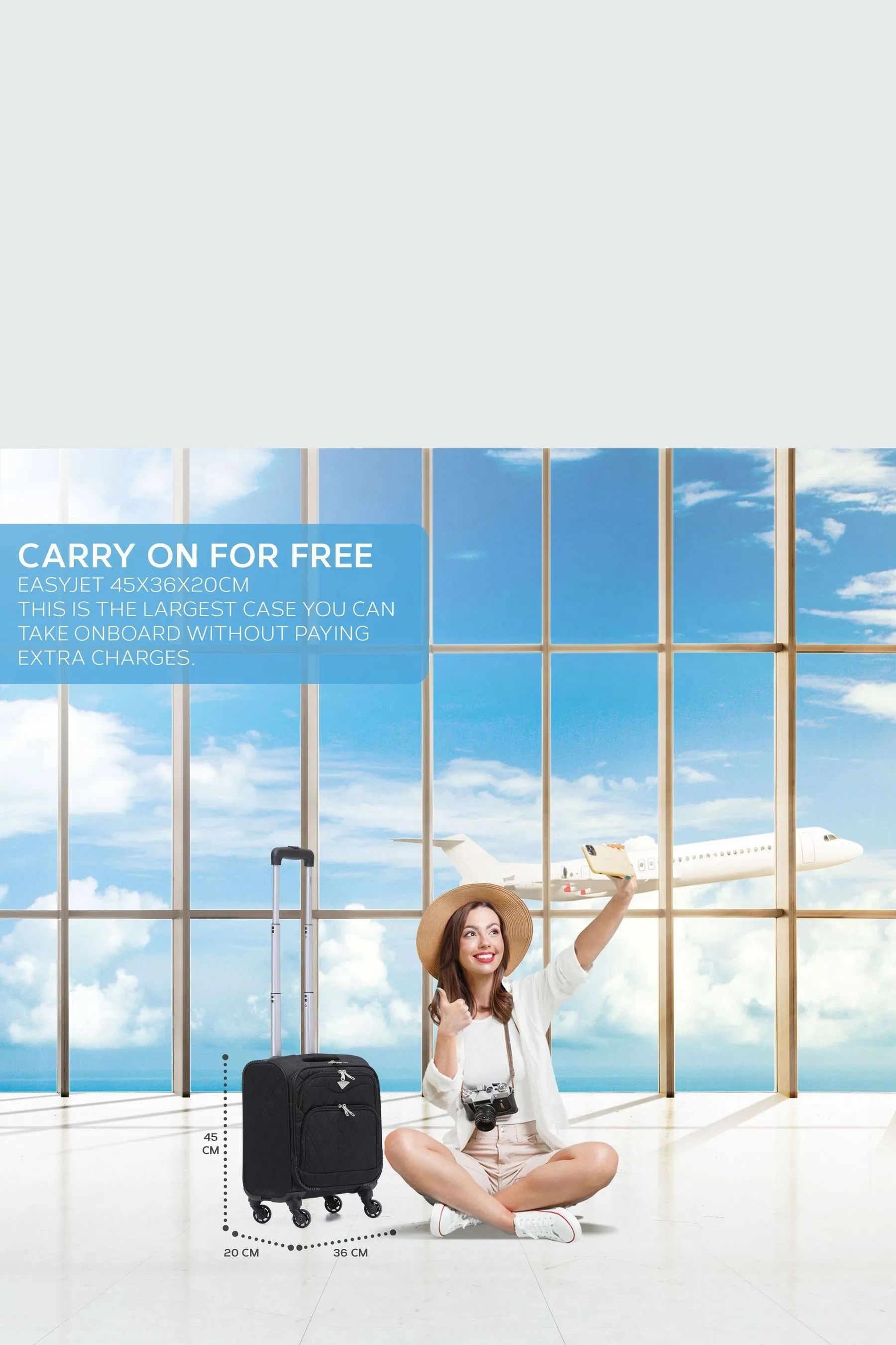 Flight Knight - EasyJet - Valigia morbida a mano 45x36x20 cm