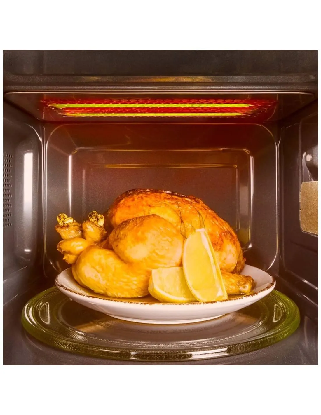 Forno a Microonde Argentato con Grill