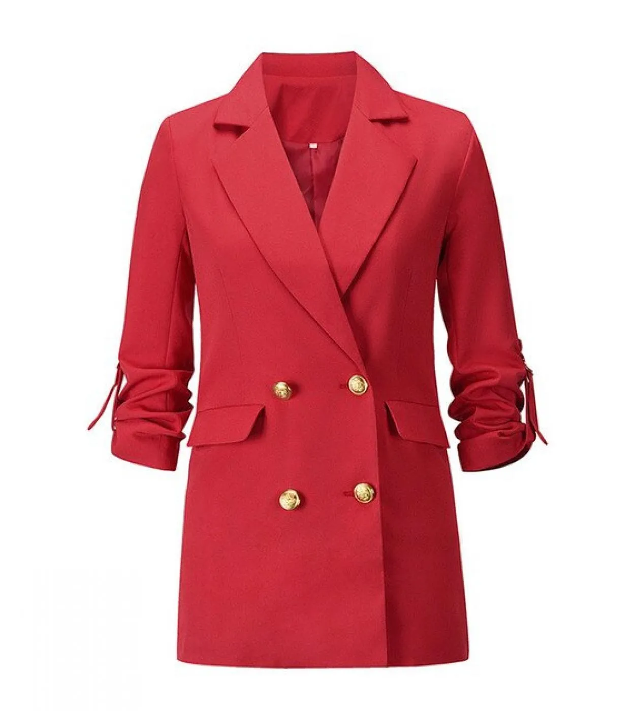 Gacvga Moda Donna Blazer lunghi e giacche Autunmn Blazer doppiopetto da donna soprabito Cappotto sottile di base Traf esterno