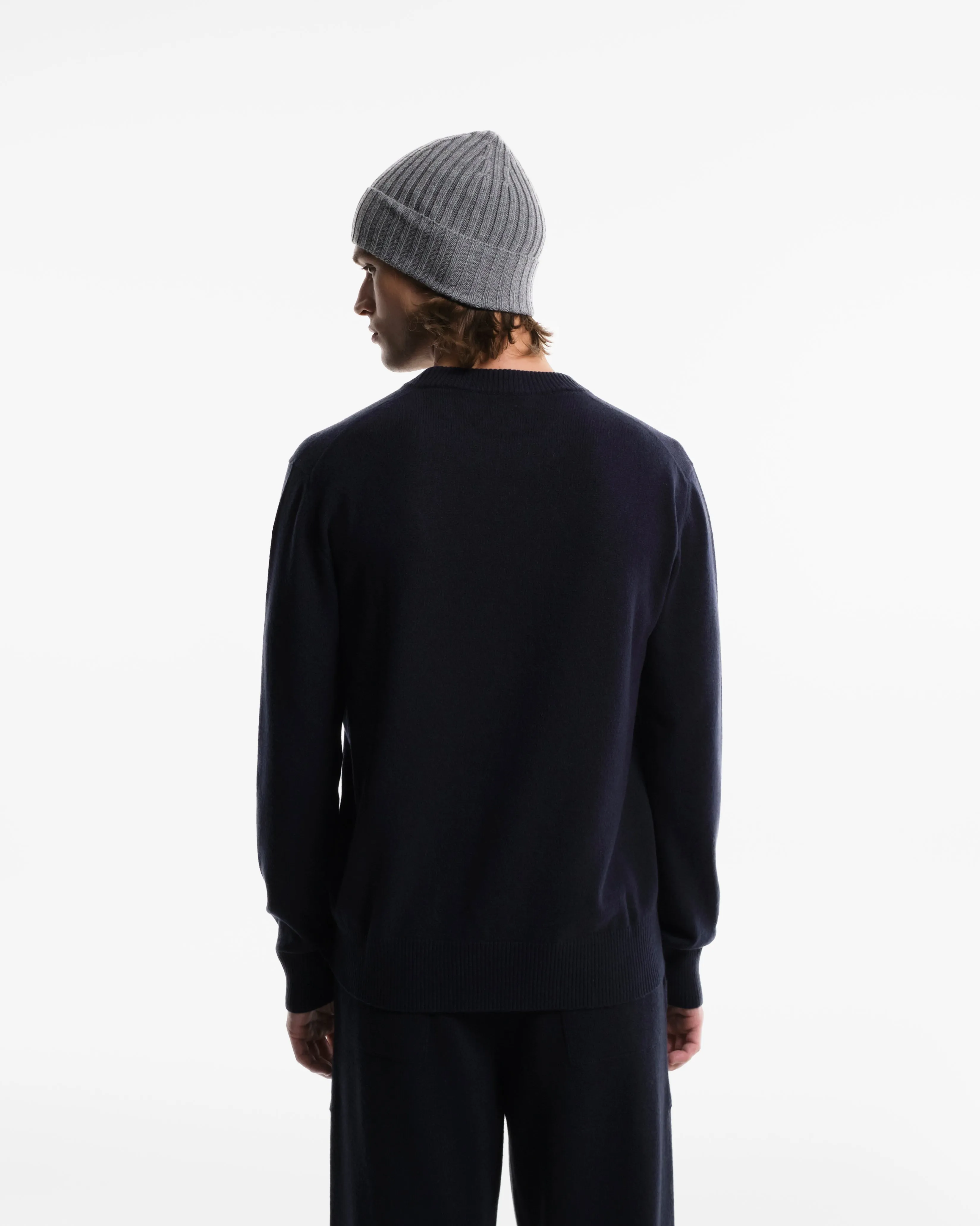 Girocollo in Cashmere blu