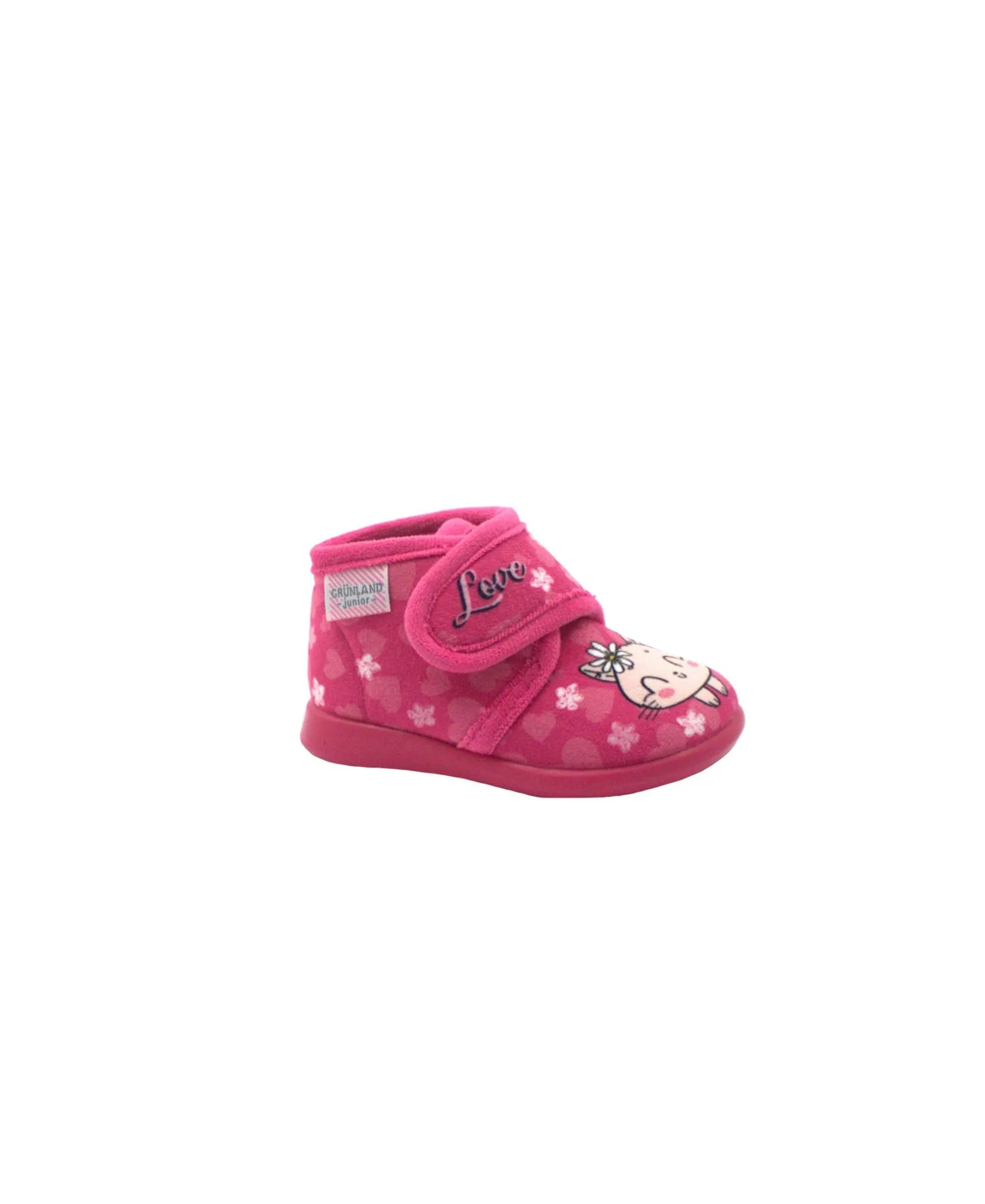 GRUNLAND DALY PA1150 fuxia fuxia scarpe bambina pantofole tessuto strappo plantare